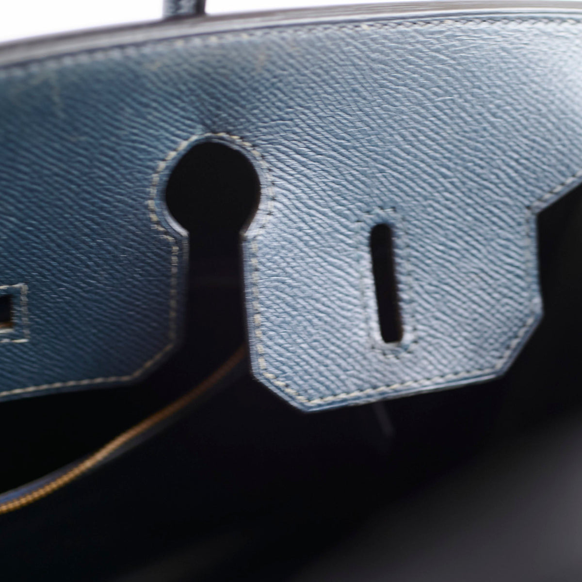 Hermes Birkin 30 Blue Indigo Cushbell - A Square Stamp - photo 7