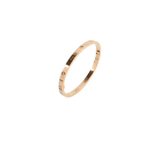 Cartier Love Bracelet SM Size 15 Pink Gold 6 Diamonds - photo 1