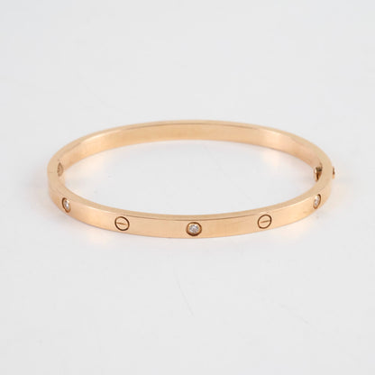Cartier Love Bracelet SM Size 15 Pink Gold 6 Diamonds - photo 3