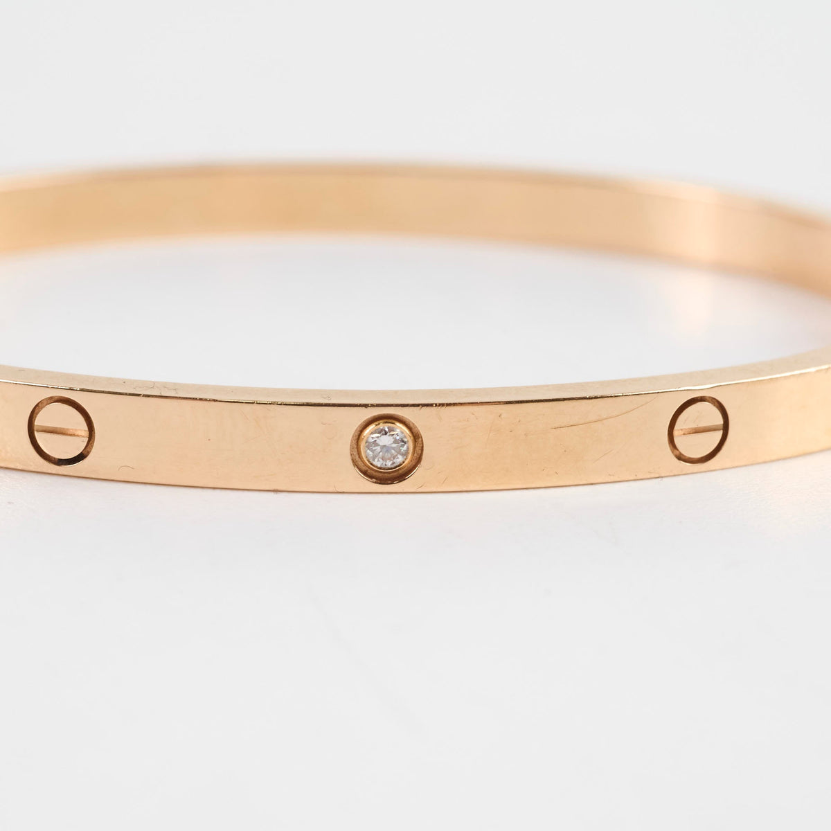 Cartier Love Bracelet SM Size 15 Pink Gold 6 Diamonds - photo 5