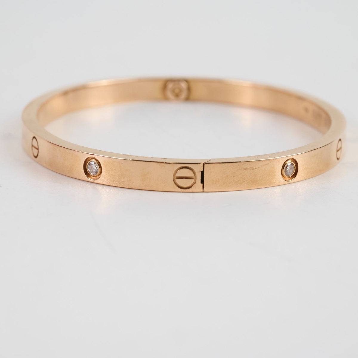 Cartier Love Bracelet SM Size 15 Pink Gold 6 Diamonds - photo 4