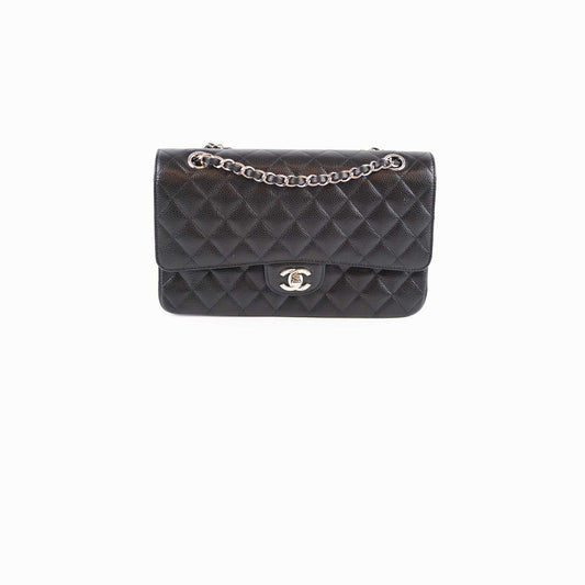 Chanel Caviar Double Classic Flap Black Microchipped - photo 1