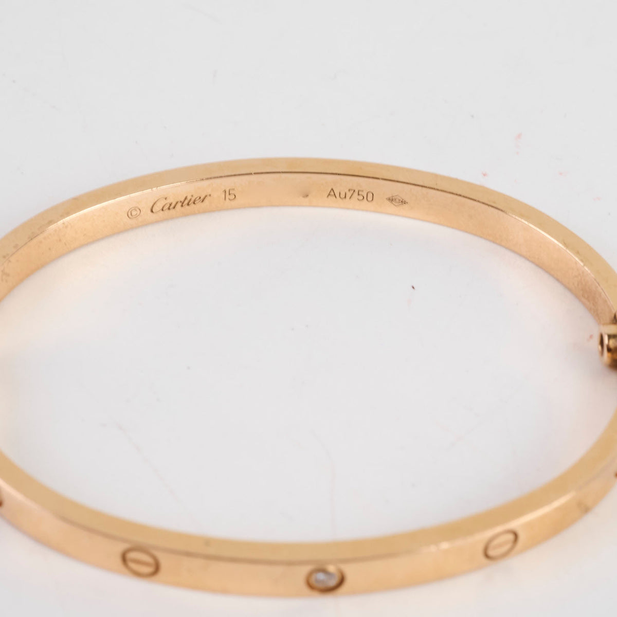 Cartier Love Bracelet SM Size 15 Pink Gold 6 Diamonds - photo 6