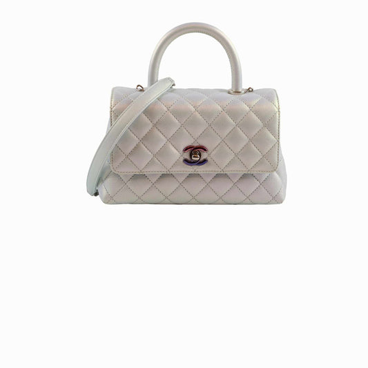 Chanel Coco Handle Small Iridescent Caviar - photo 1