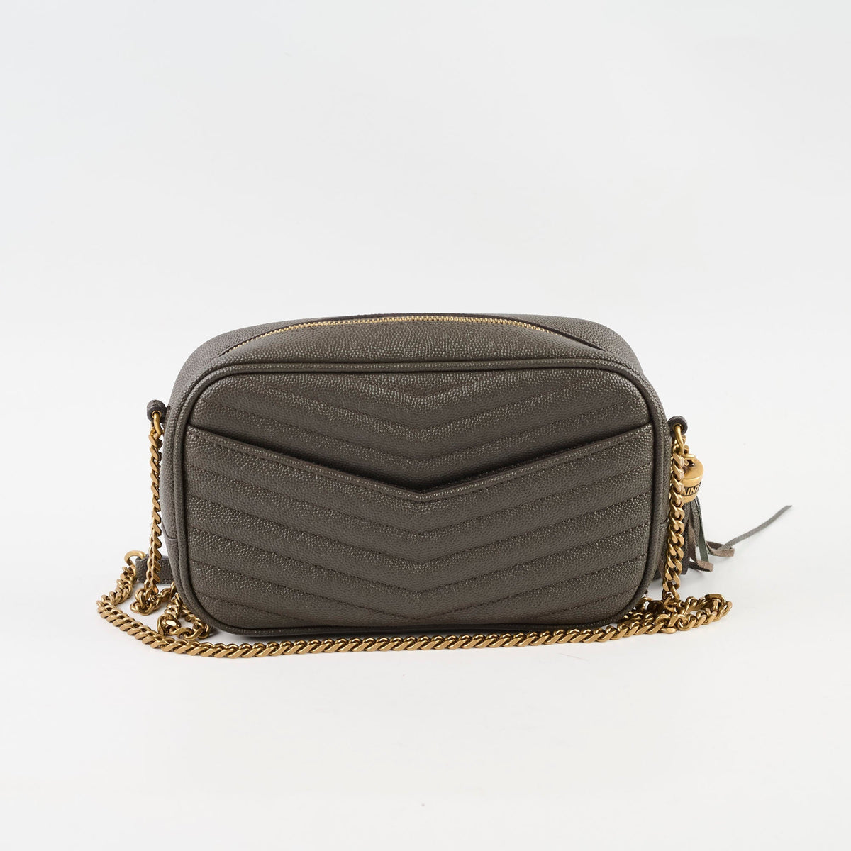 Saint Laurent Mini Lou Camera Grey - photo 2