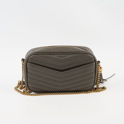 Saint Laurent Mini Lou Camera Grey - photo 2