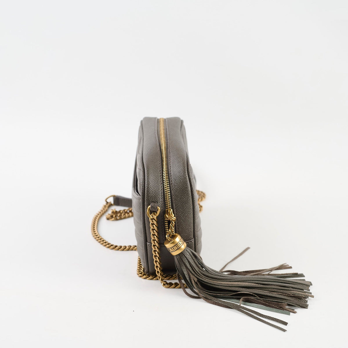 Saint Laurent Mini Lou Camera Grey - photo 3