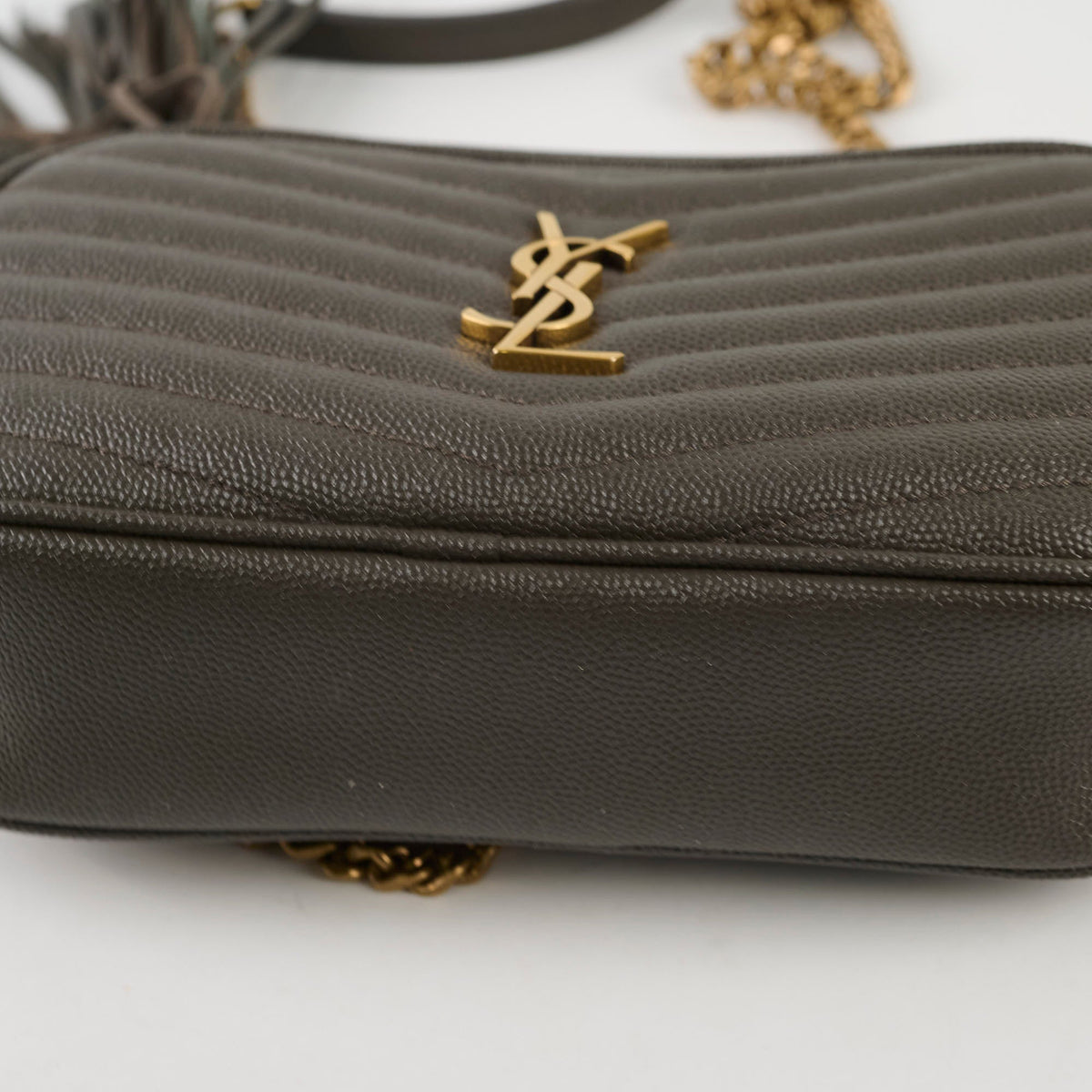 Saint Laurent Mini Lou Camera Grey - photo 9