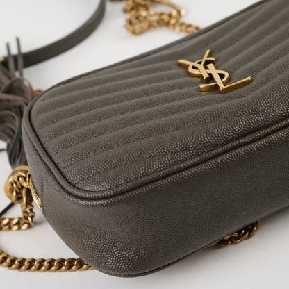 Saint Laurent Mini Lou Camera Grey - photo 8
