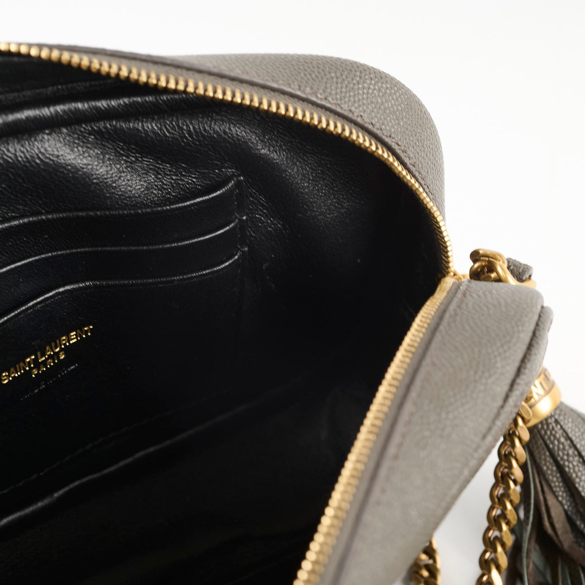 Saint Laurent Mini Lou Camera Grey - photo 7