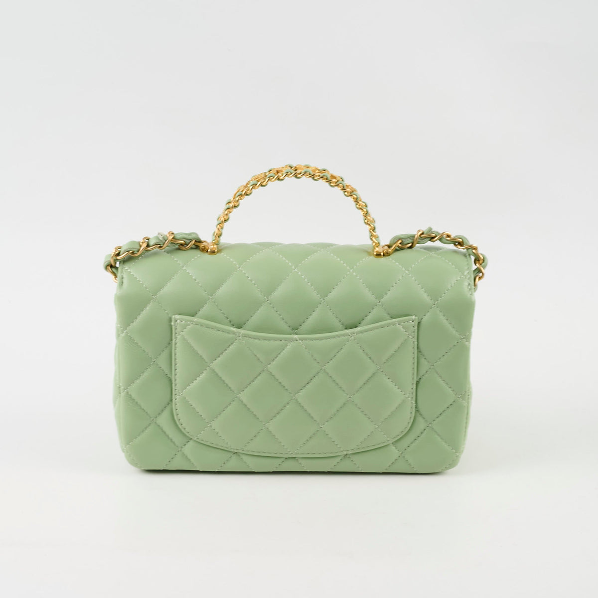 Chanel Mini Rectangular Top Handle Light Green Seasonal - photo 2