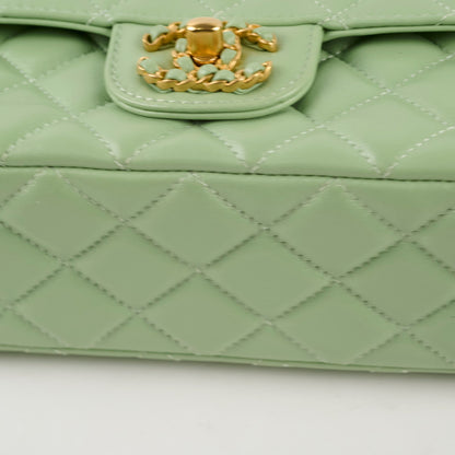 Chanel Mini Rectangular Top Handle Light Green Seasonal - photo 6