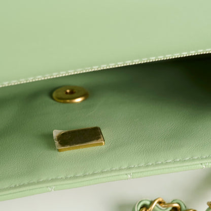 Chanel Mini Rectangular Top Handle Light Green Seasonal - photo 11