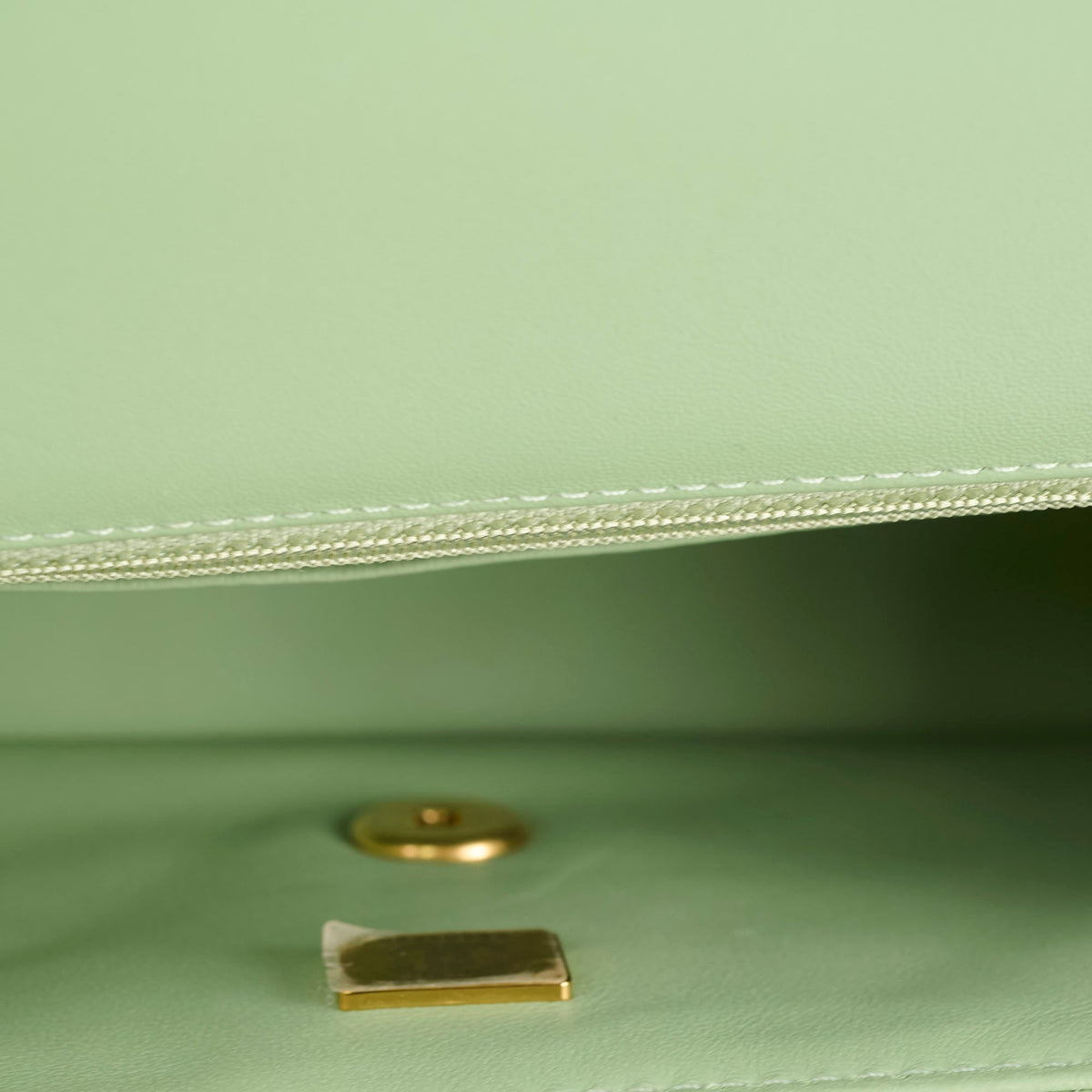 Chanel Mini Rectangular Top Handle Light Green Seasonal - photo 12