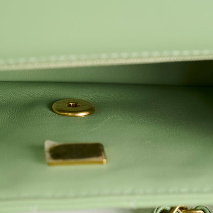 Chanel Mini Rectangular Top Handle Light Green Seasonal - photo 13