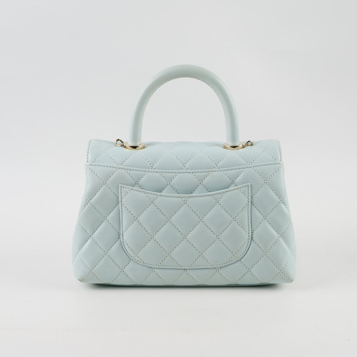 Chanel Coco Handle Small Caviar Light Blue - photo 2
