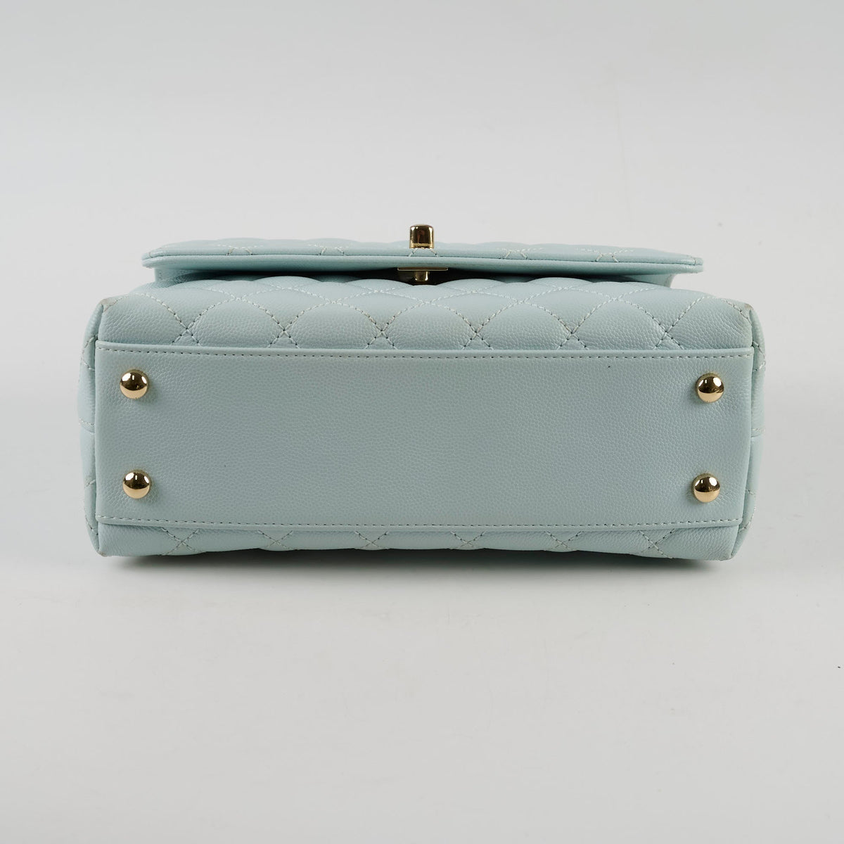Chanel Coco Handle Small Caviar Light Blue - photo 4