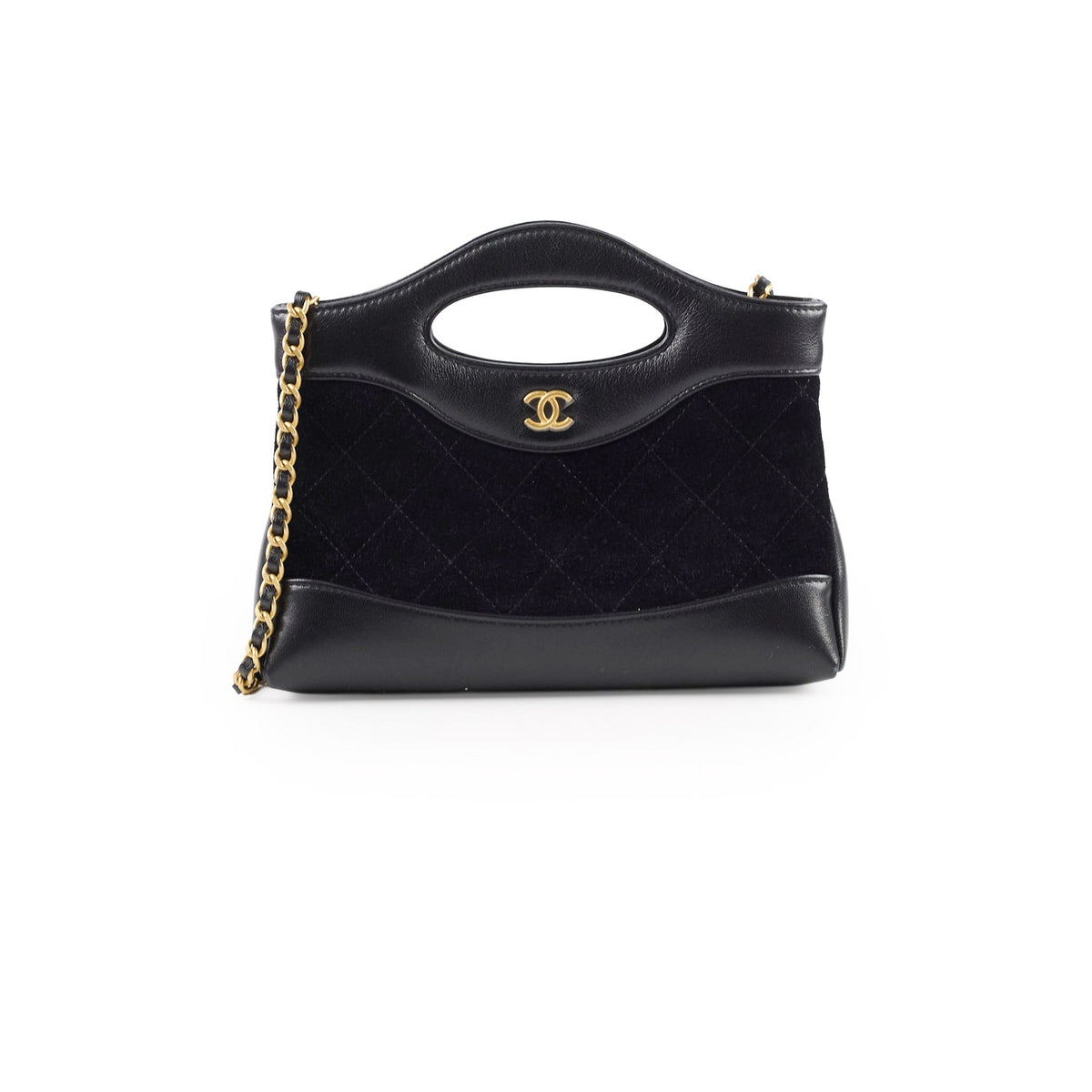 Chanel 31 Small Black Suede (Microchip) - photo 1