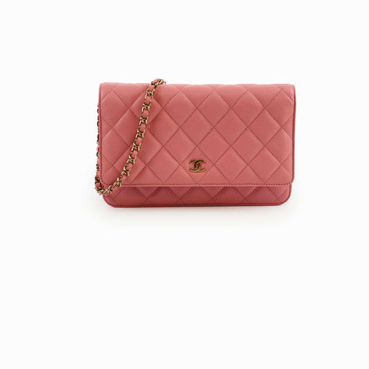 Chanel Wallet On Chain WOC Caviar Pink - photo 1