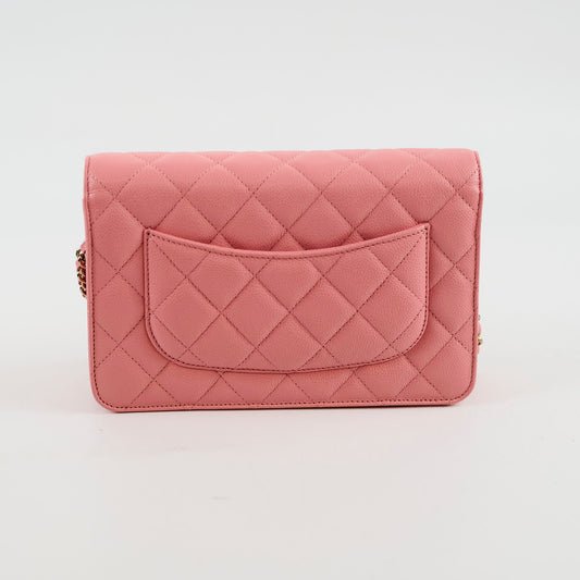 Chanel Wallet On Chain WOC Caviar Pink - photo 2