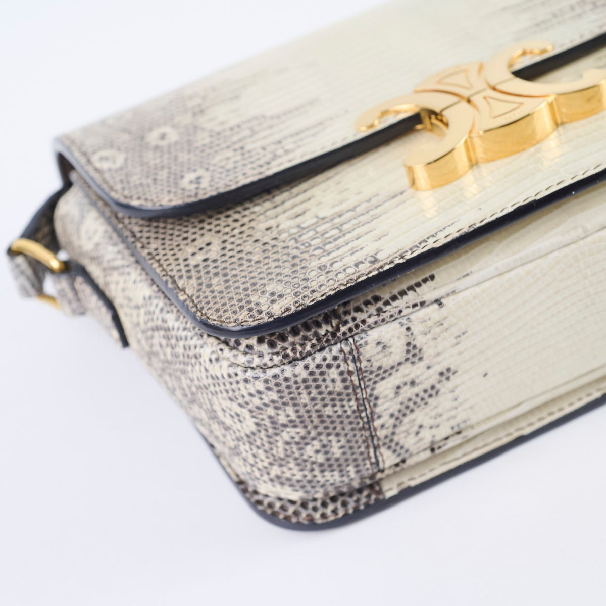 Celine Teen Triomphe Ombre Lizard - photo 7