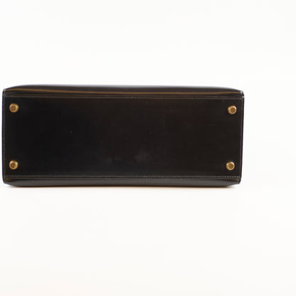 Hermes Kelly 28 Box Calfskin Black- Q Circle Stamp - photo 5