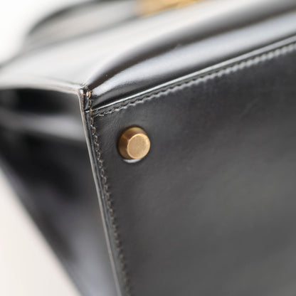 Hermes Kelly 28 Box Calfskin Black- Q Circle Stamp - photo 7