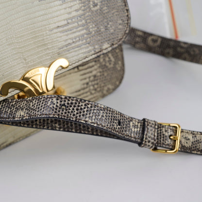Celine Teen Triomphe Ombre Lizard - photo 15