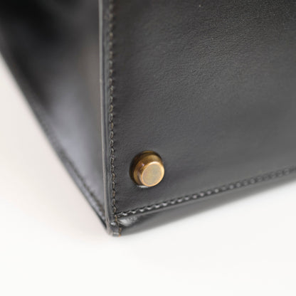Hermes Kelly 28 Box Calfskin Black- Q Circle Stamp - photo 8