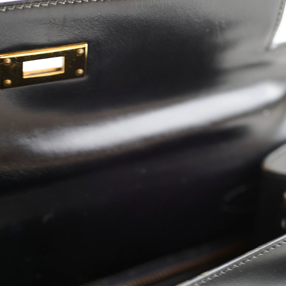 Hermes Kelly 28 Box Calfskin Black- Q Circle Stamp - photo 9