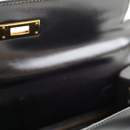 Hermes Kelly 28 Box Calfskin Black- Q Circle Stamp - photo 9