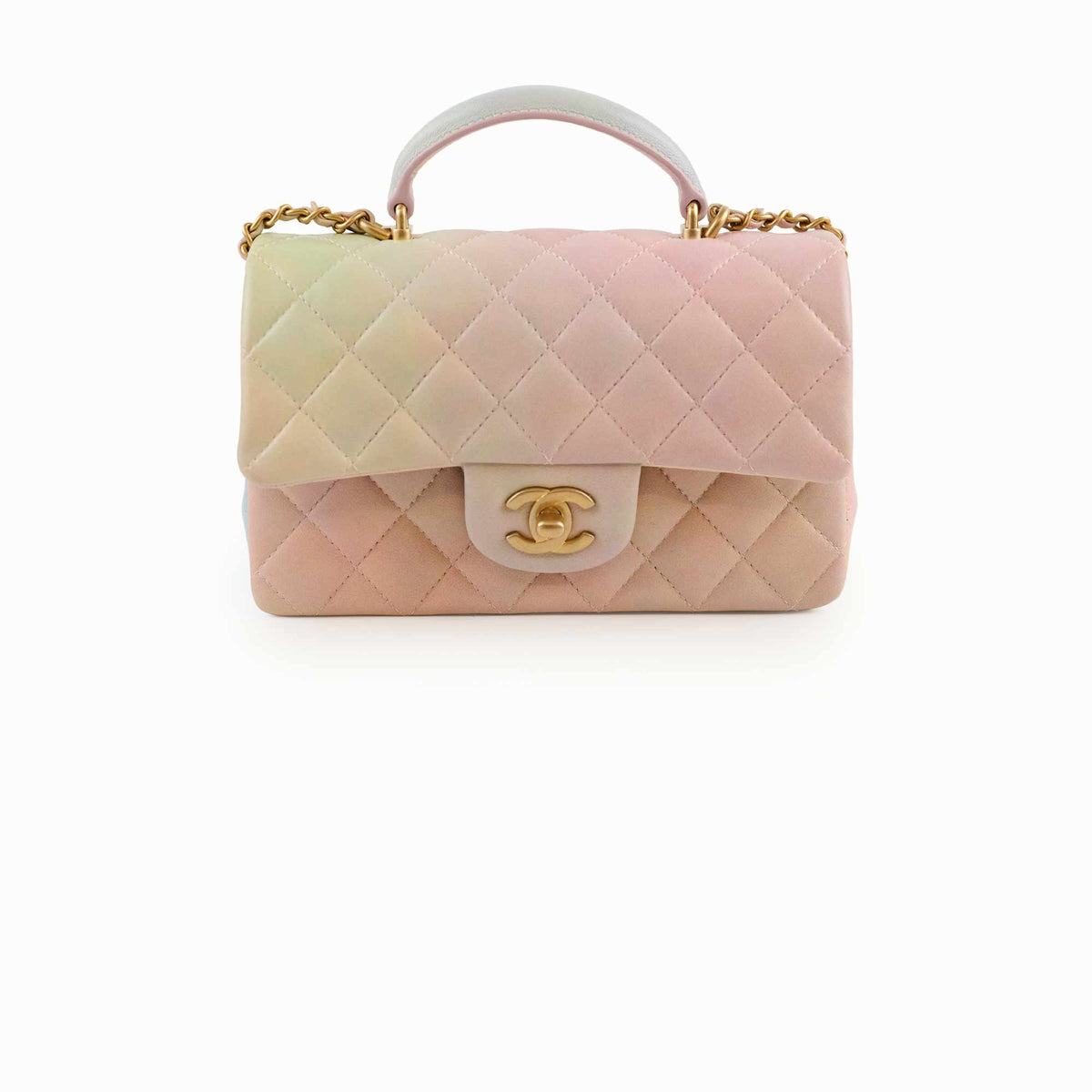 Chanel Top Handle Mini Rectangle Rainbow (microchip) - photo 1