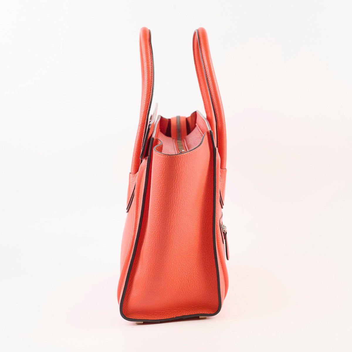 Celine Micro Luggage Grained Calfskin Red - photo 3