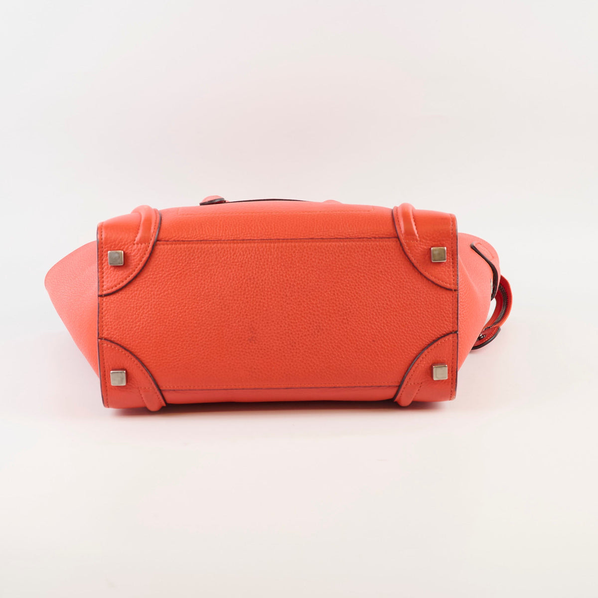 Celine Micro Luggage Grained Calfskin Red - photo 4