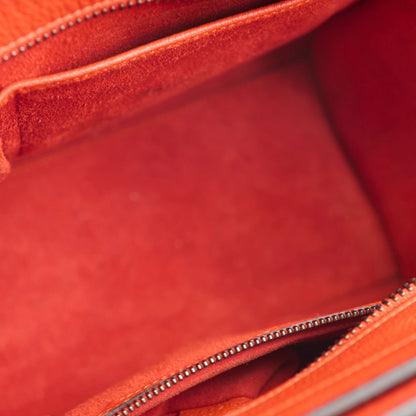 Celine Micro Luggage Grained Calfskin Red - photo 10