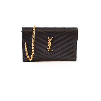 Saint Laurent Envelope Wallet on chain WOC - photo 1