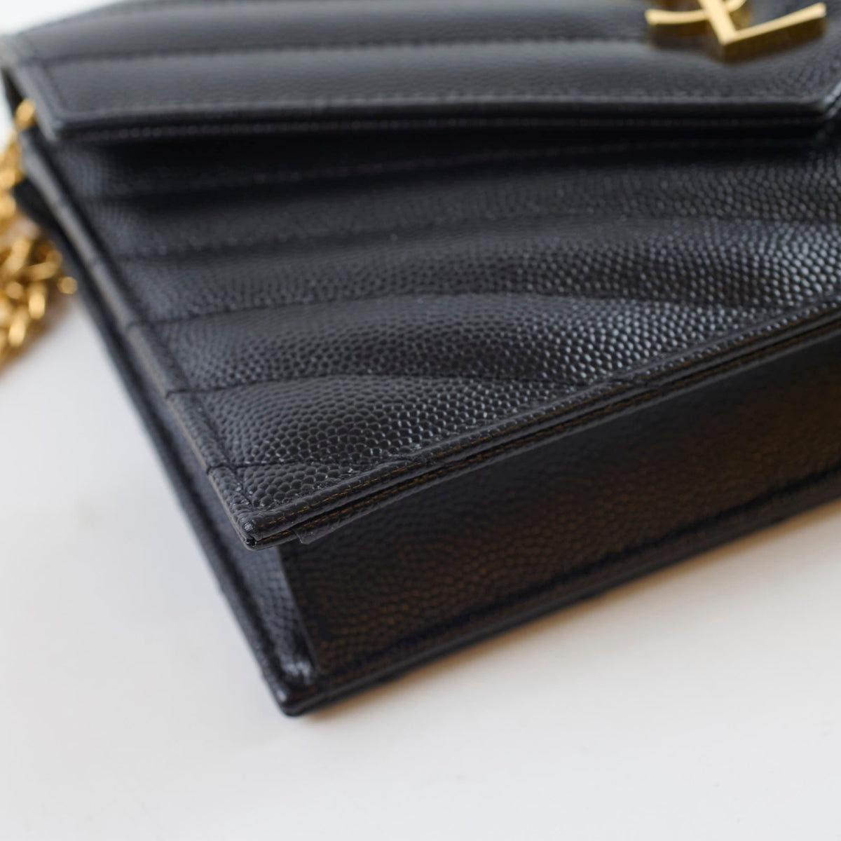 Saint Laurent Envelope Wallet on chain WOC - photo 5