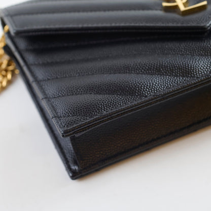 Saint Laurent Envelope Wallet on chain WOC - photo 5
