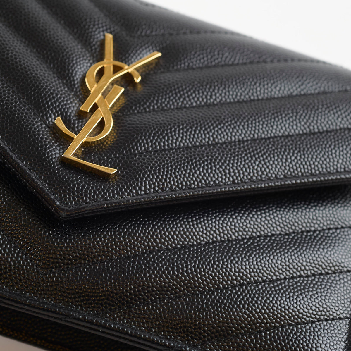 Saint Laurent Envelope Wallet on chain WOC - photo 7