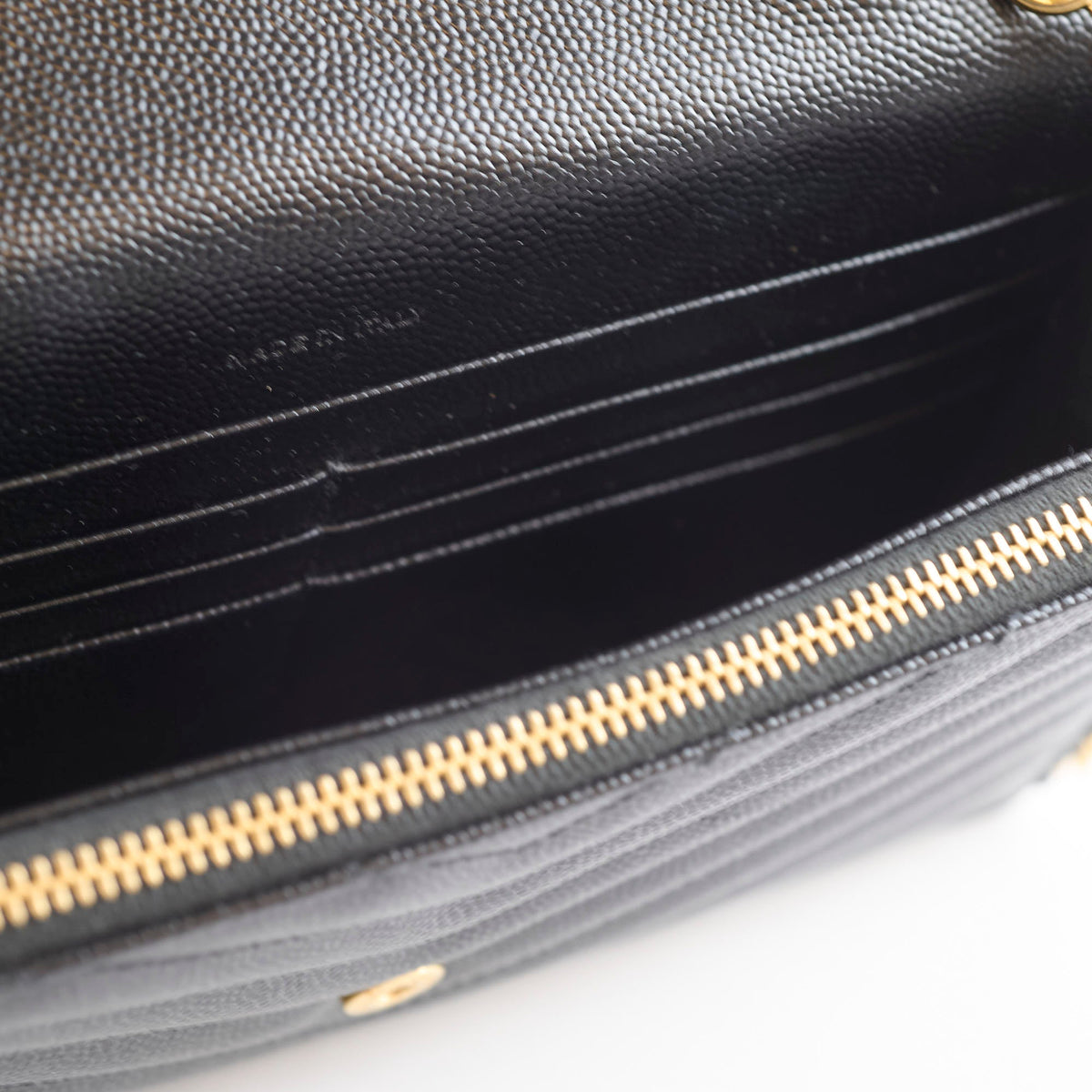 Saint Laurent Envelope Wallet on chain WOC - photo 14