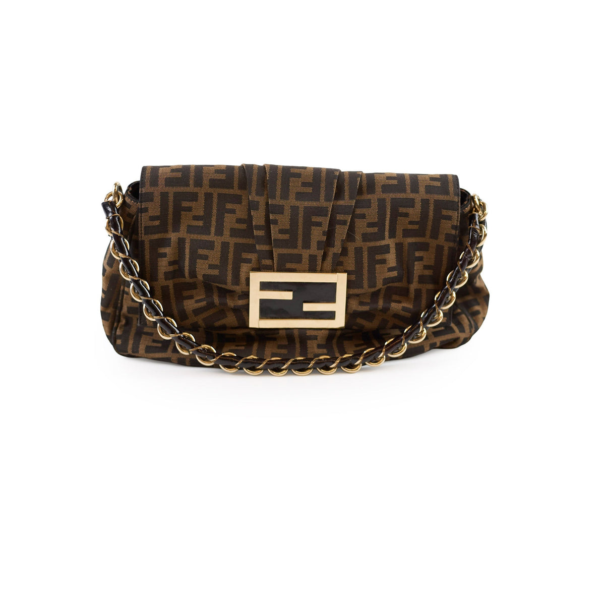 Fendi Vintage Zucca Canvas Mia Flap Bag - photo 1