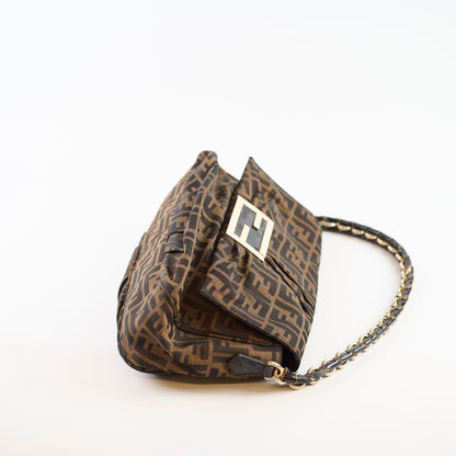Fendi Vintage Zucca Canvas Mia Flap Bag - photo 3