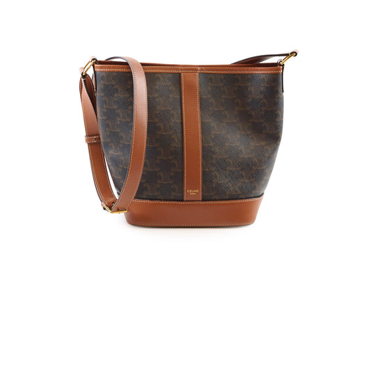 Celine Medium Bucket Bag Triomphe Canvas - photo 1