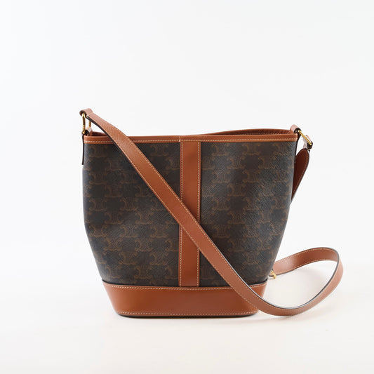 Celine Medium Bucket Bag Triomphe Canvas - photo 2
