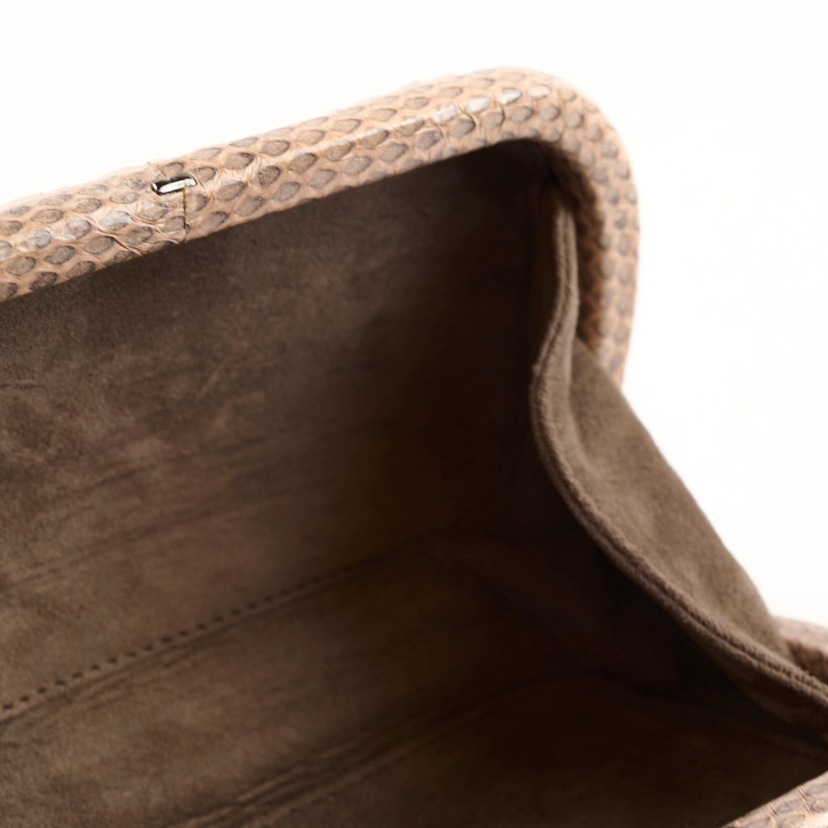 Bottega Veneta Exotic Python Clutch Dusty Pink Blush - photo 5