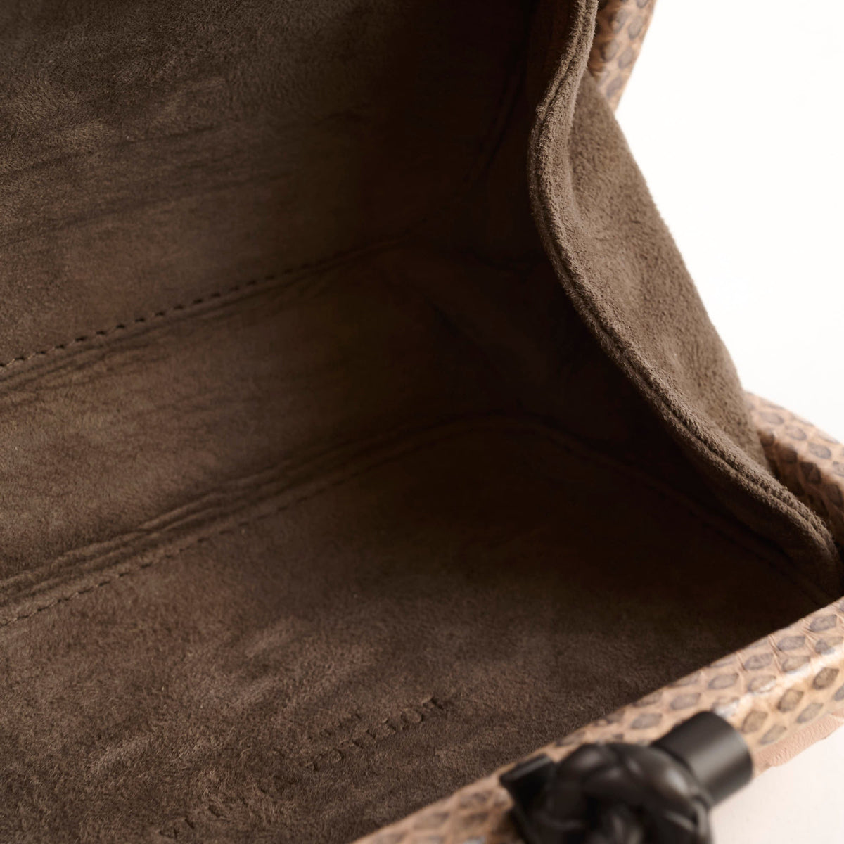Bottega Veneta Exotic Python Clutch Dusty Pink Blush - photo 6