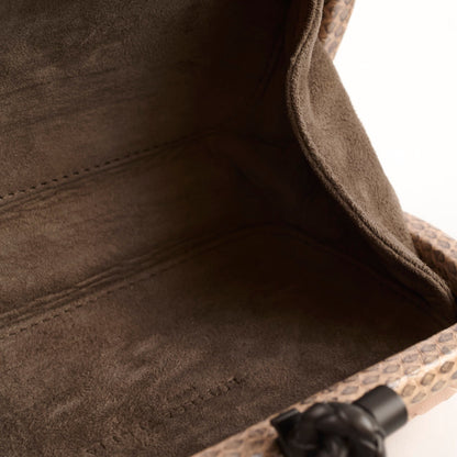 Bottega Veneta Exotic Python Clutch Dusty Pink Blush - photo 6