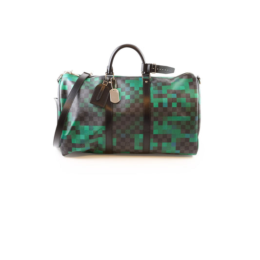 Louis Vuitton Pixel Keepall 50 Bandouliere Damier Grpahite Vert - photo 1