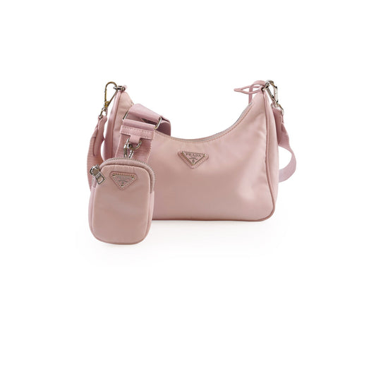 Prada Mini Re-edition 2000 Crossbody Pale Pink - photo 1
