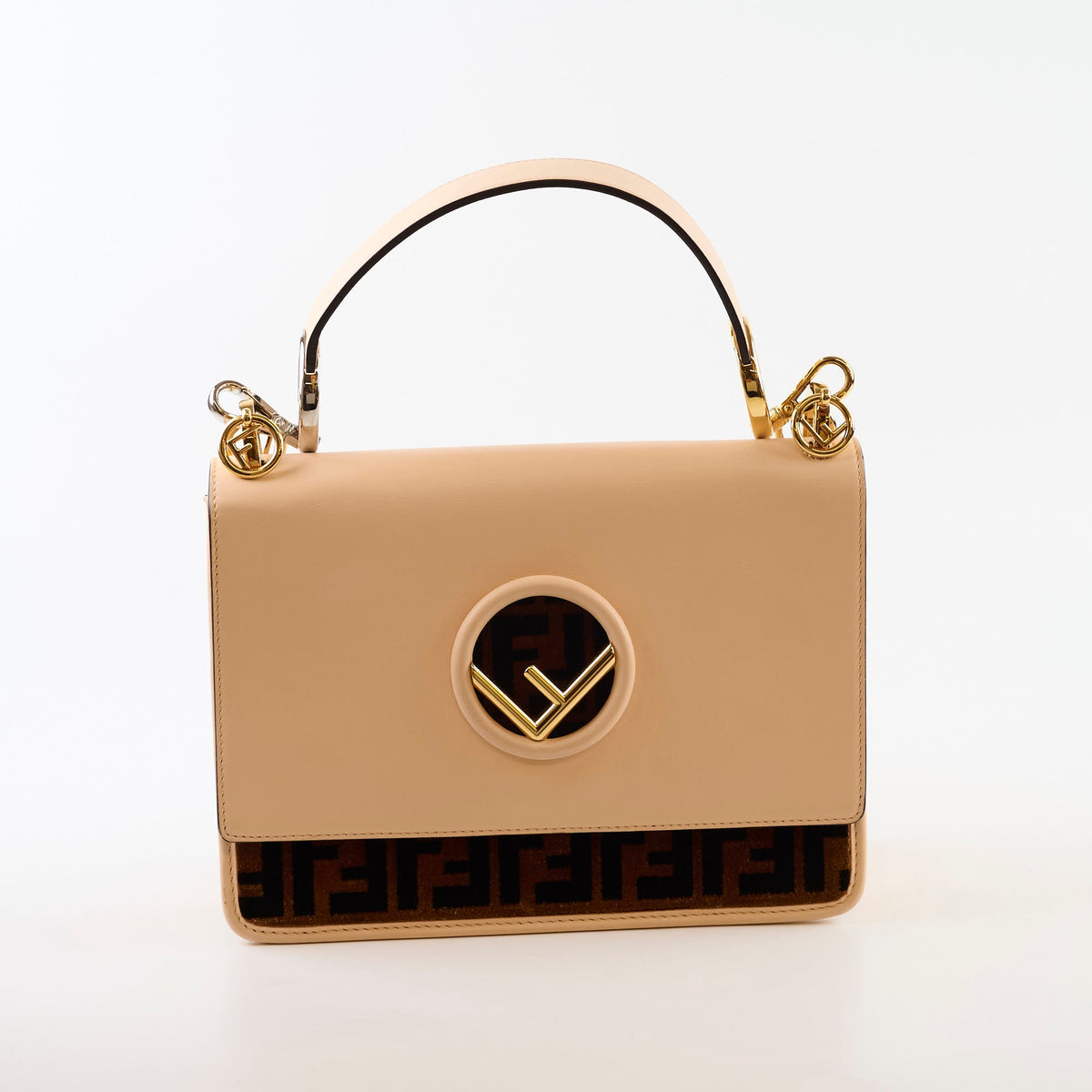 Fendi Kan I Shoulder Bag Beige - photo 2